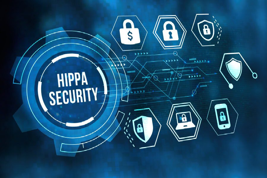 Digital display of HIPPA security, a focus in Indianapolis healthcare IT.